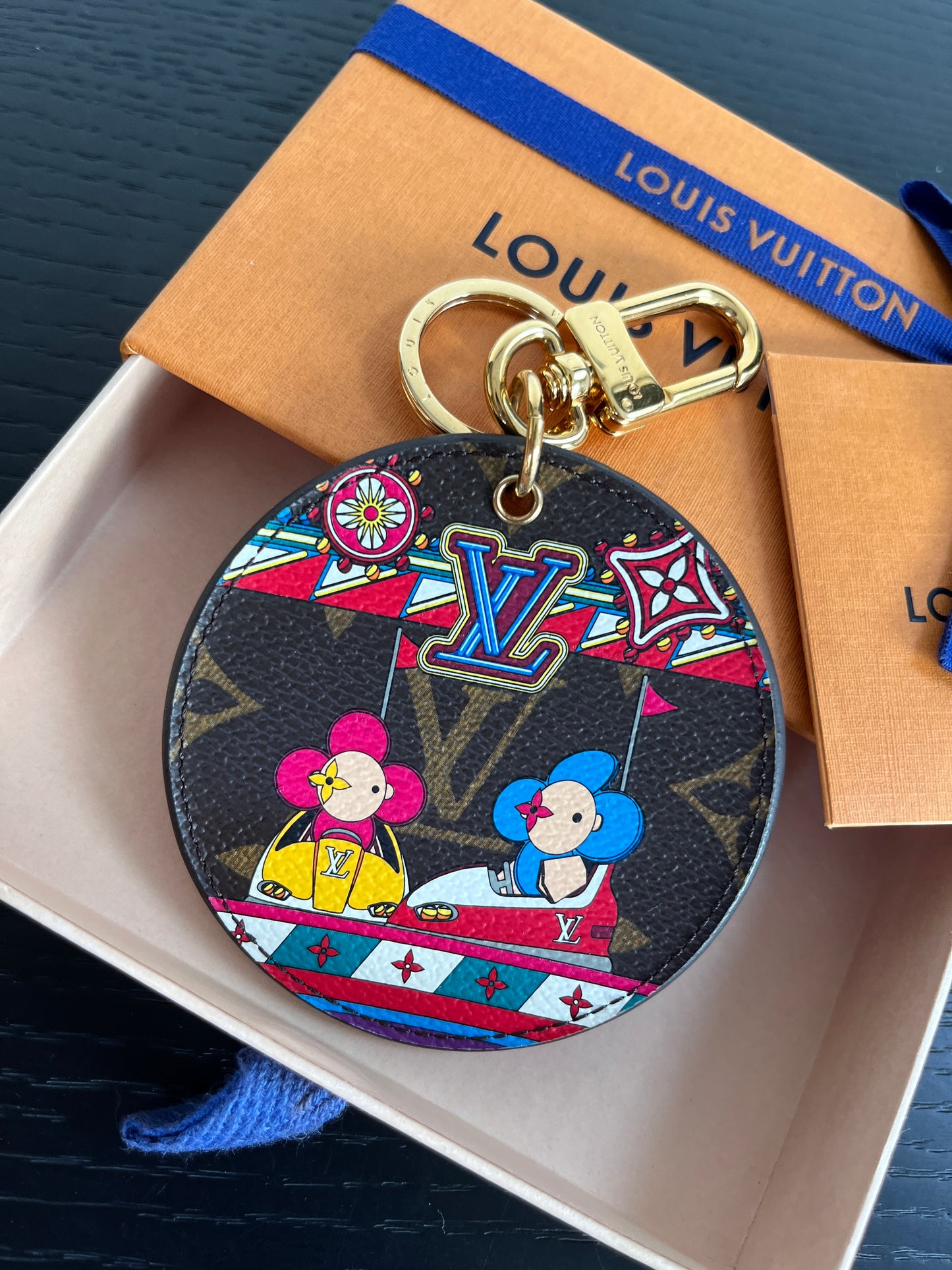 Louis Vuitton Vivienne 2020 Christmas Bag Charm Key Ring