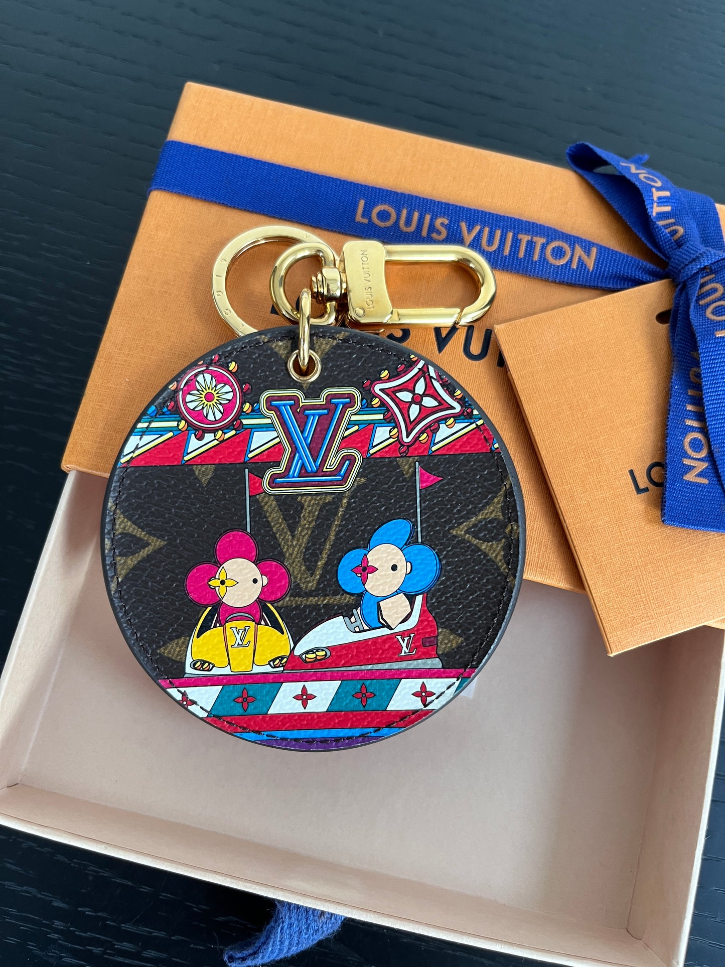 Louis Vuitton Vivienne 2020 Christmas Bag Charm Key Ring