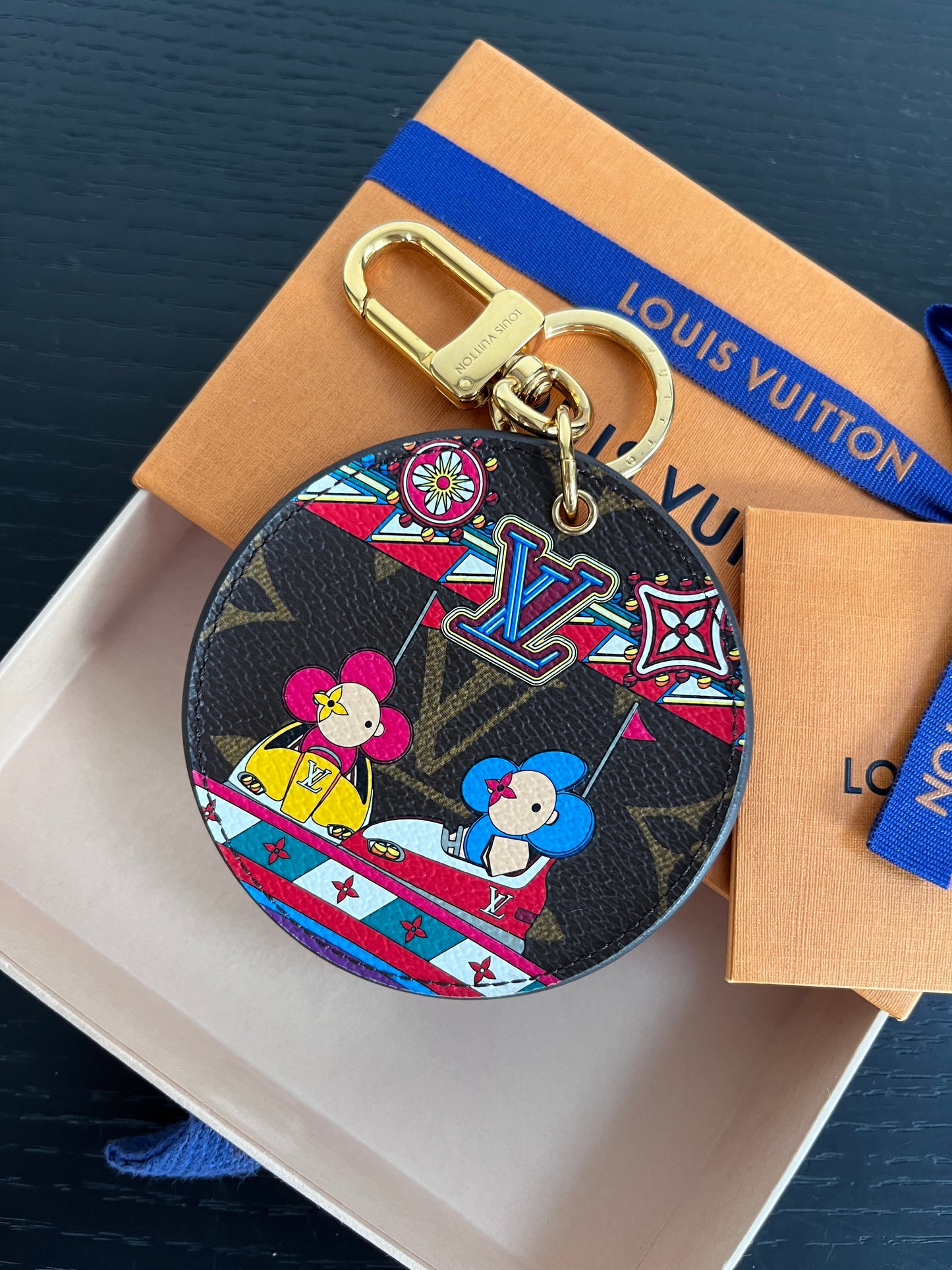 Louis Vuitton Vivienne 2020 Christmas Bag Charm Key Ring