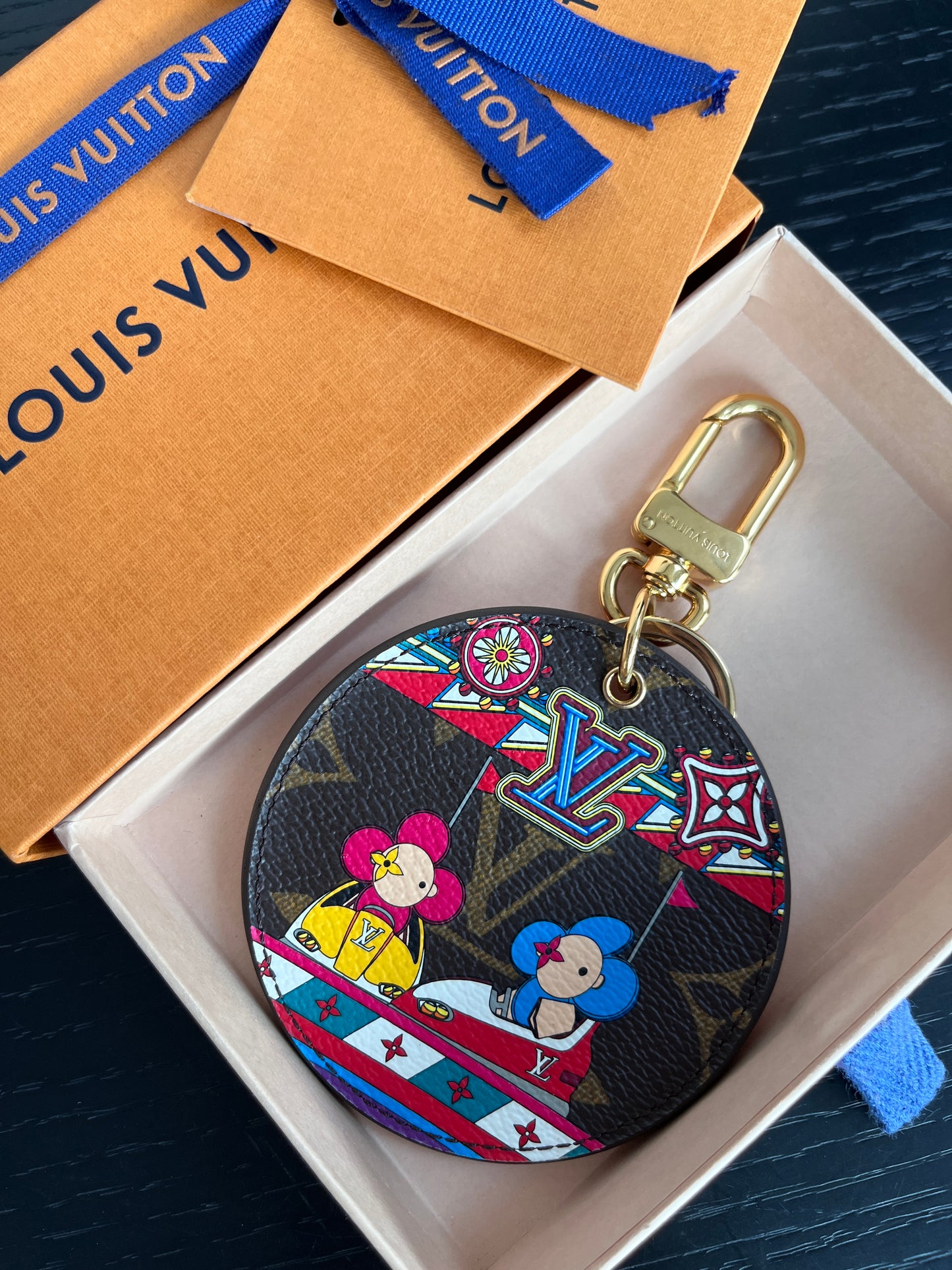 Louis Vuitton Vivienne 2020 Christmas Bag Charm Key Ring