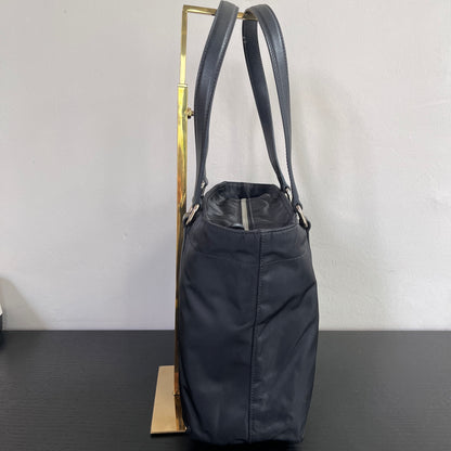 Prada Black Nylon Tote/ Shoulder Bag SHW