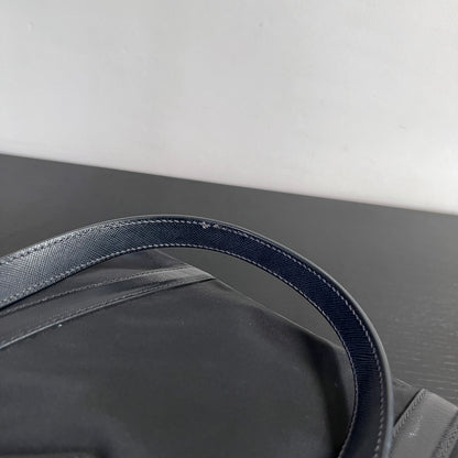 Prada Black Nylon Tote/ Shoulder Bag SHW