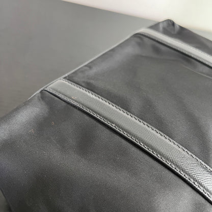 Prada Black Nylon Tote/ Shoulder Bag SHW