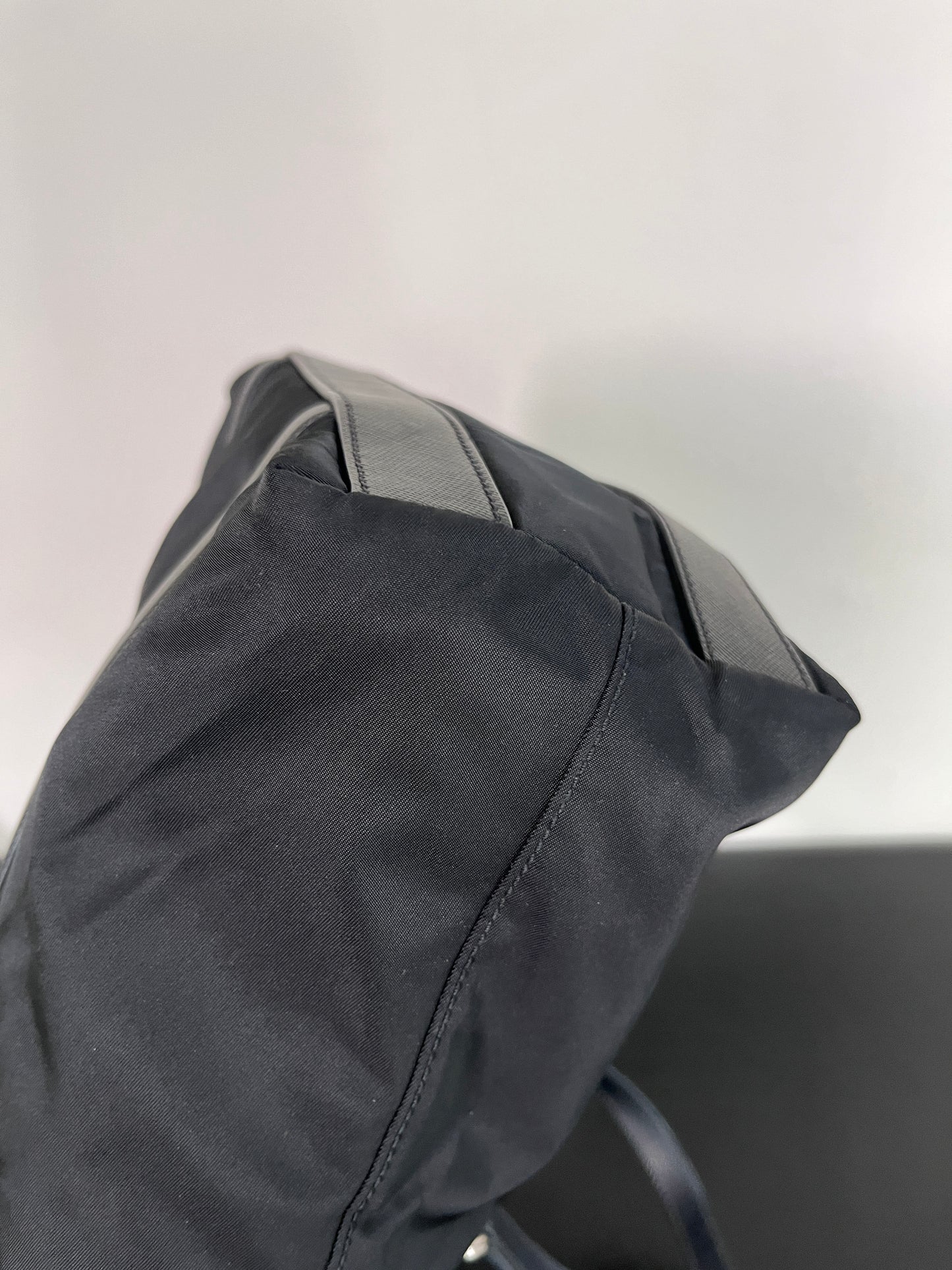 Prada Black Nylon Tote/ Shoulder Bag SHW