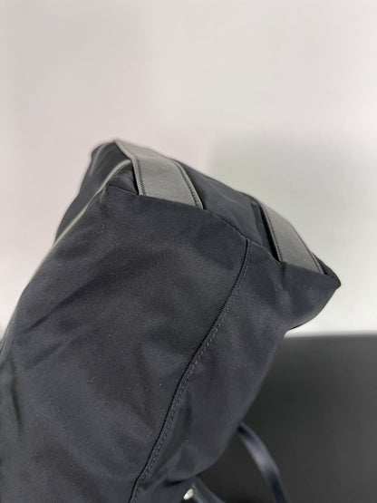 Prada Black Nylon Tote/ Shoulder Bag SHW