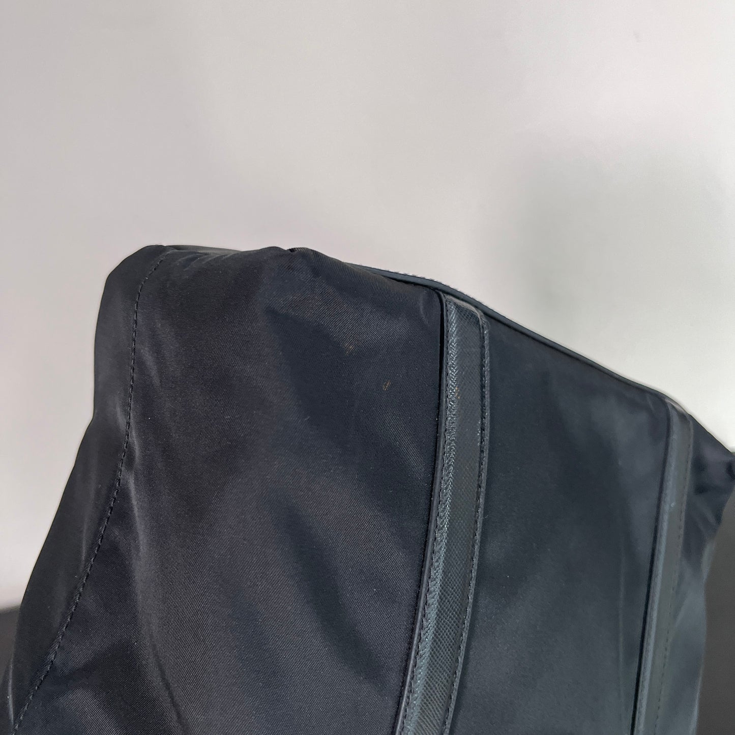 Prada Black Nylon Tote/ Shoulder Bag SHW