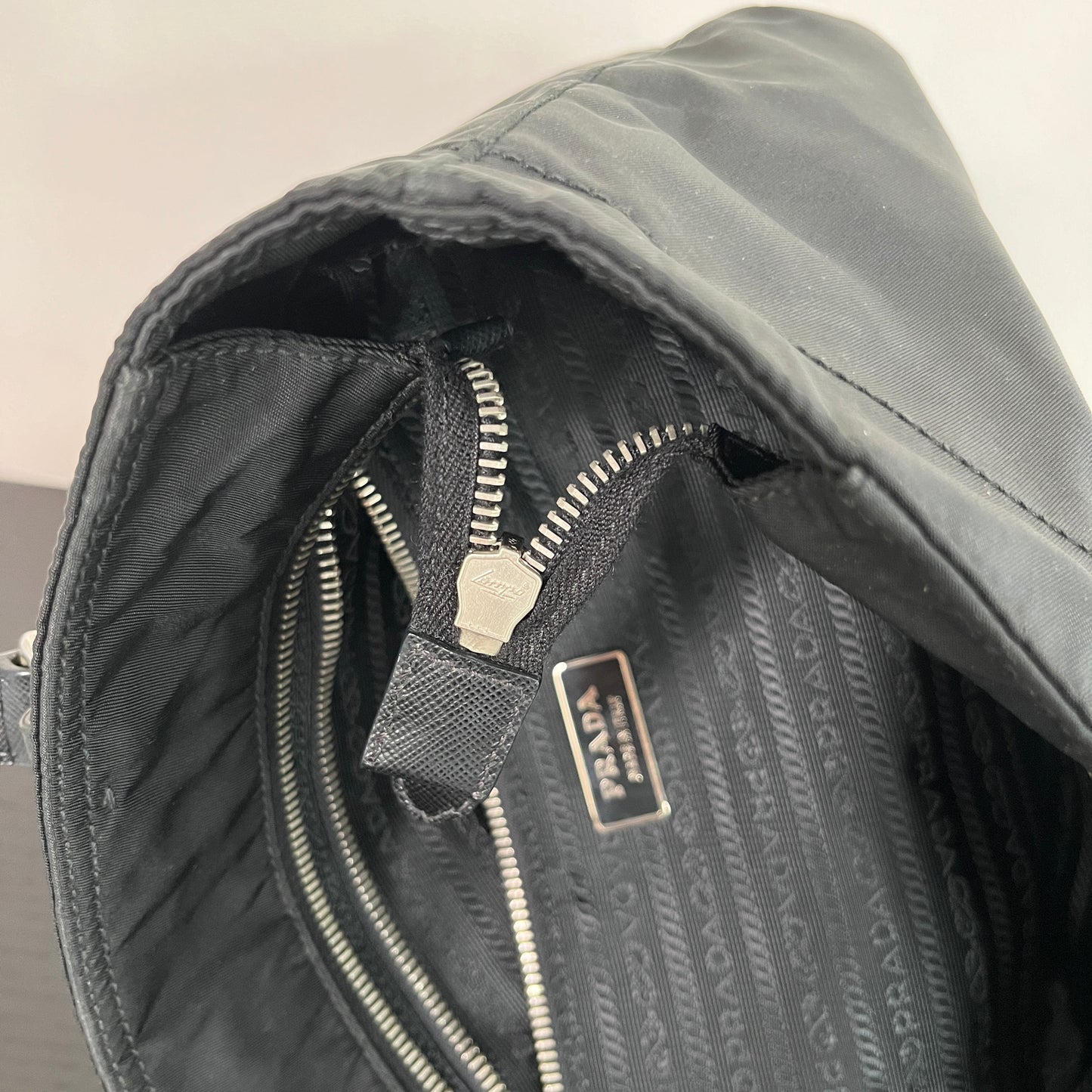 Prada Black Nylon Tote/ Shoulder Bag SHW