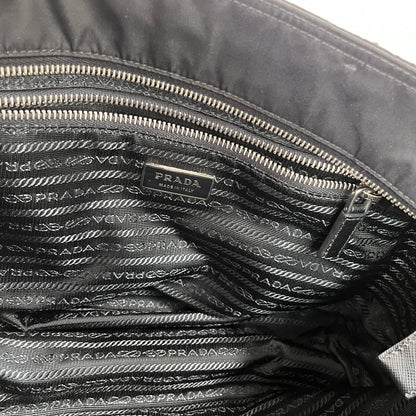Prada Black Nylon Tote/ Shoulder Bag SHW