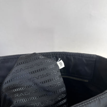 Prada Black Nylon Tote/ Shoulder Bag SHW