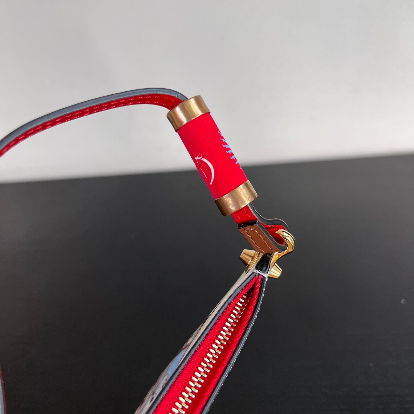 Christian Louboutin Greekaba Leather Wristlet/ Pochette