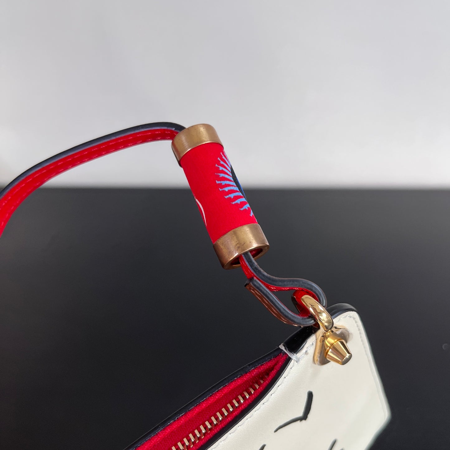 Christian Louboutin Greekaba Leather Wristlet/ Pochette