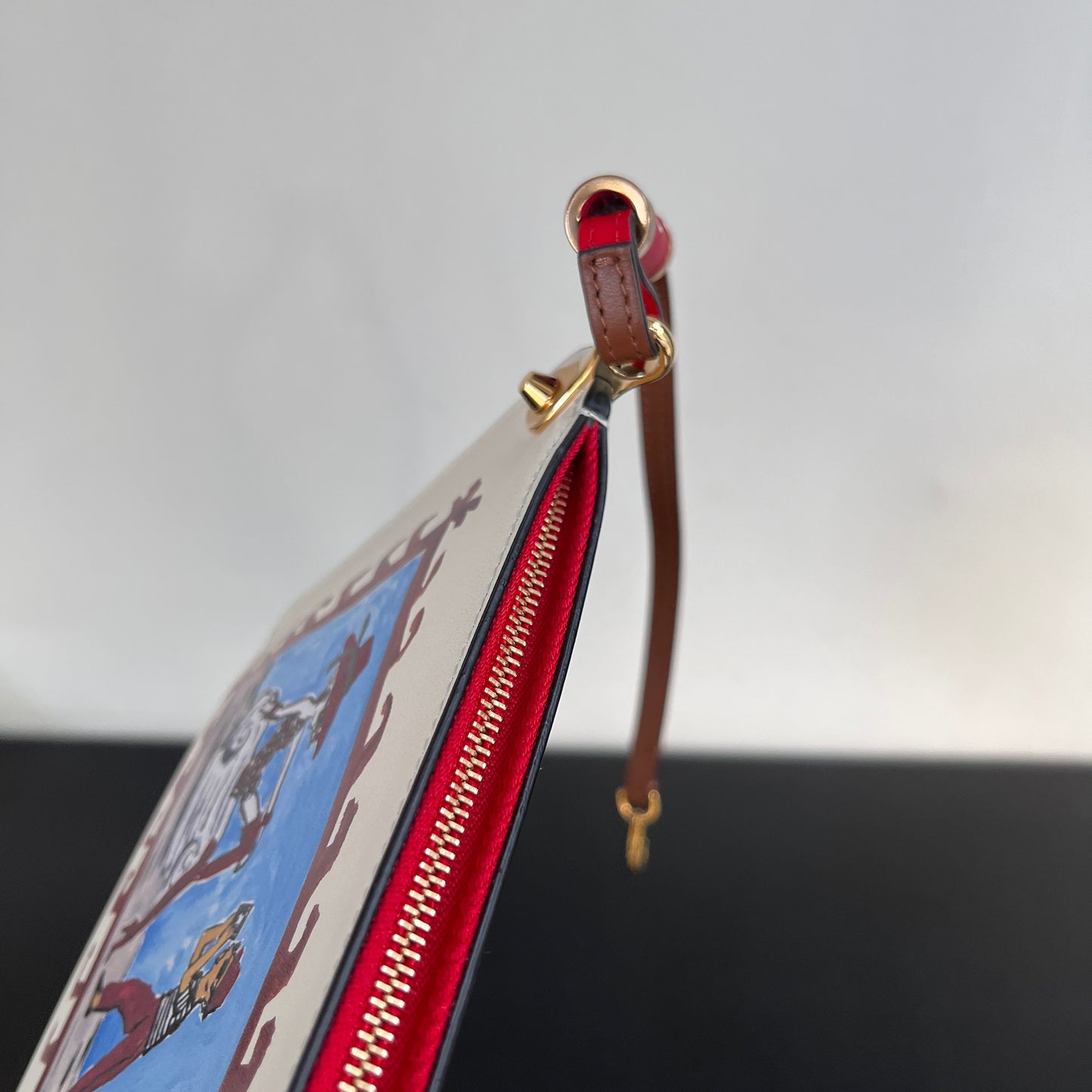 Christian Louboutin Greekaba Leather Wristlet/ Pochette