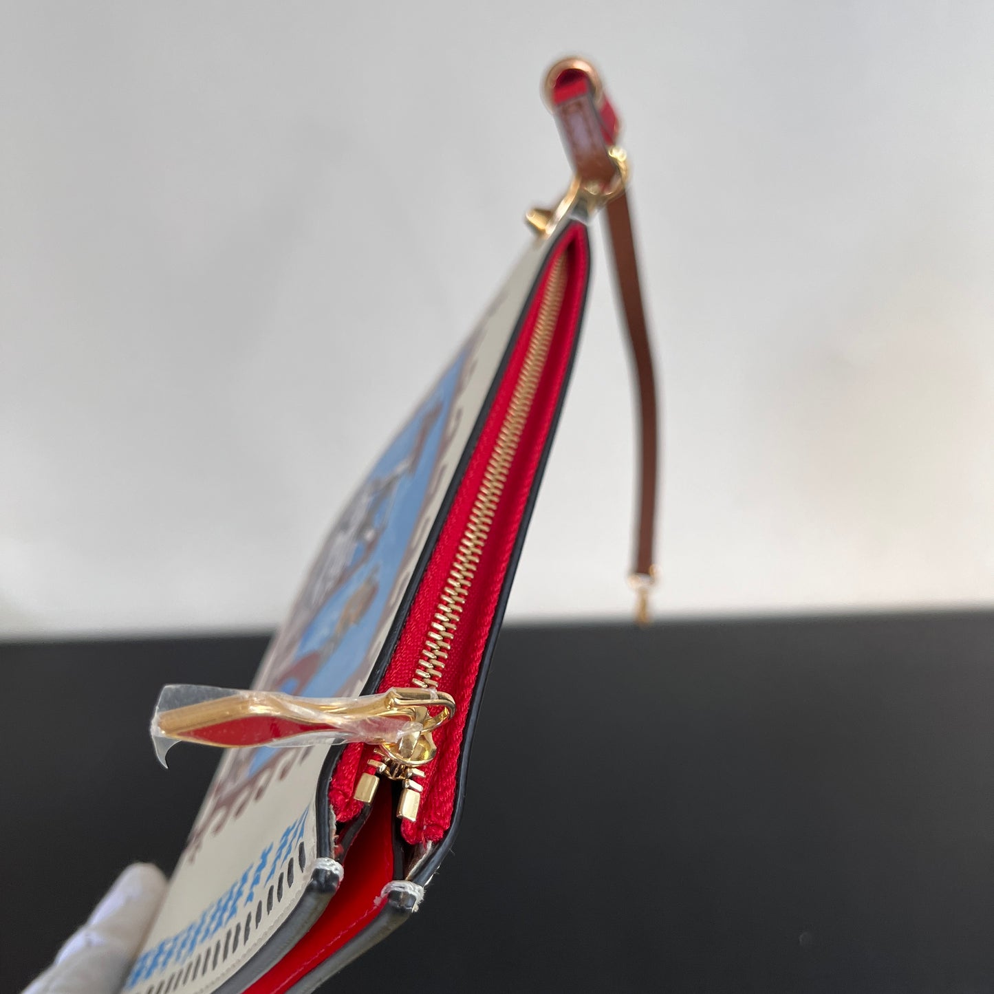 Christian Louboutin Greekaba Leather Wristlet/ Pochette