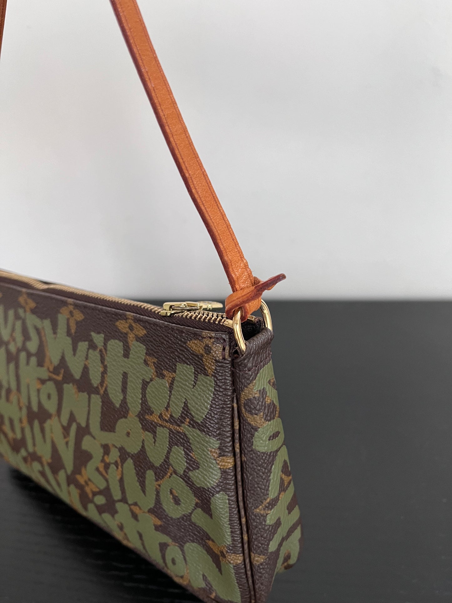 Louis Vuitton x Stephen Sprouse Kaki Monogram Graffiti Pochette