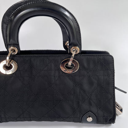 Christian Dior Lady Dior Vintage Nylon East West Mini Top Handle