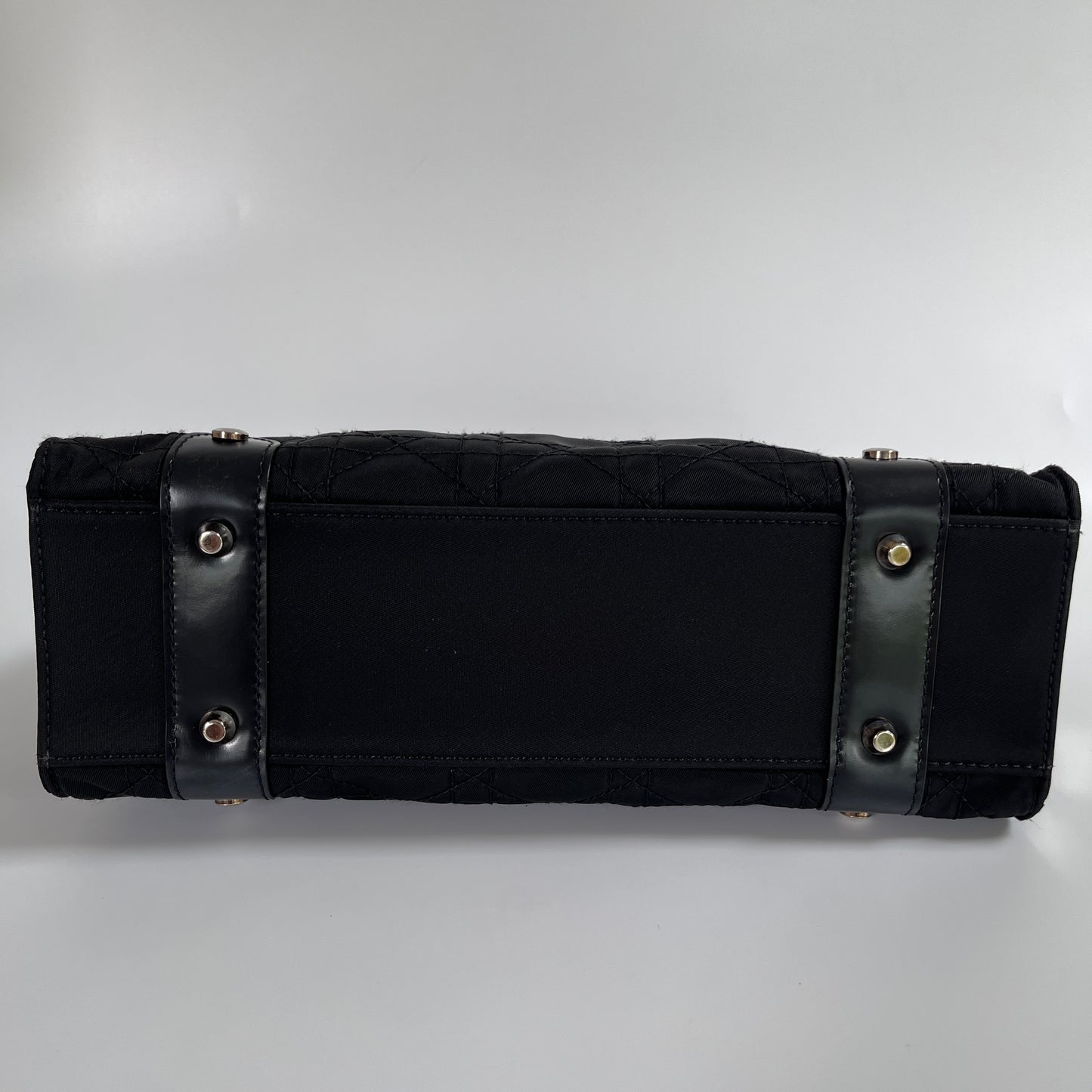 Christian Dior Lady Dior Vintage Nylon East West Mini Top Handle