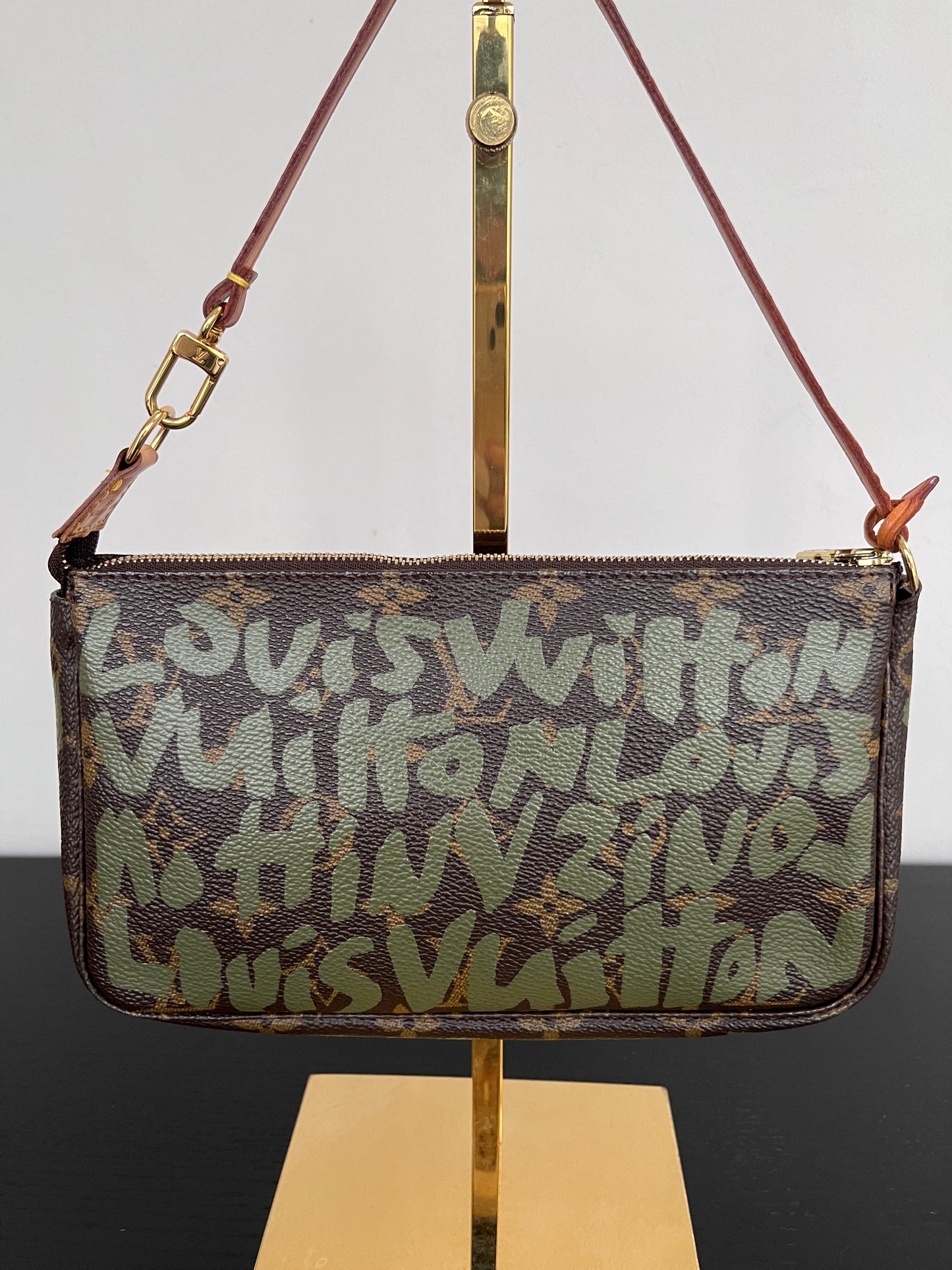 Louis Vuitton x Stephen Sprouse Kaki Monogram Graffiti Pochette