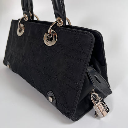 Christian Dior Lady Dior Vintage Nylon East West Mini Top Handle