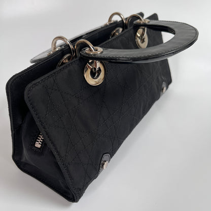 Christian Dior Lady Dior Vintage Nylon East West Mini Top Handle