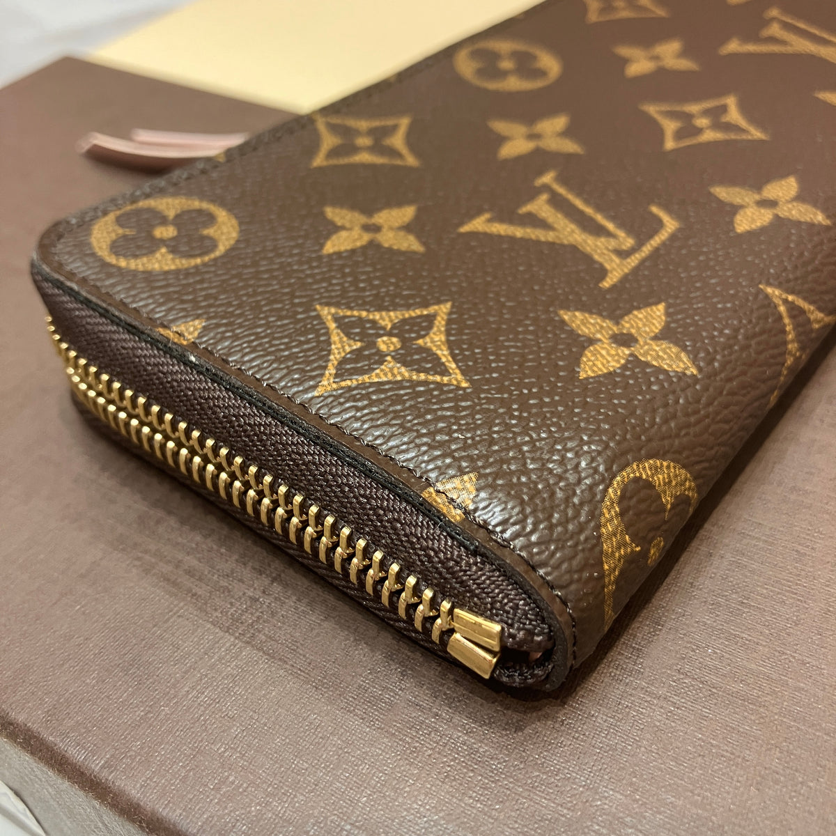 Louis Vuitton Clemence Monogram Zippy Long Wallet