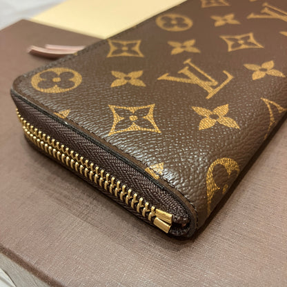 Louis Vuitton Clemence Monogram Zippy Long Wallet