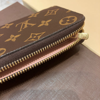 Louis Vuitton Clemence Monogram Zippy Long Wallet