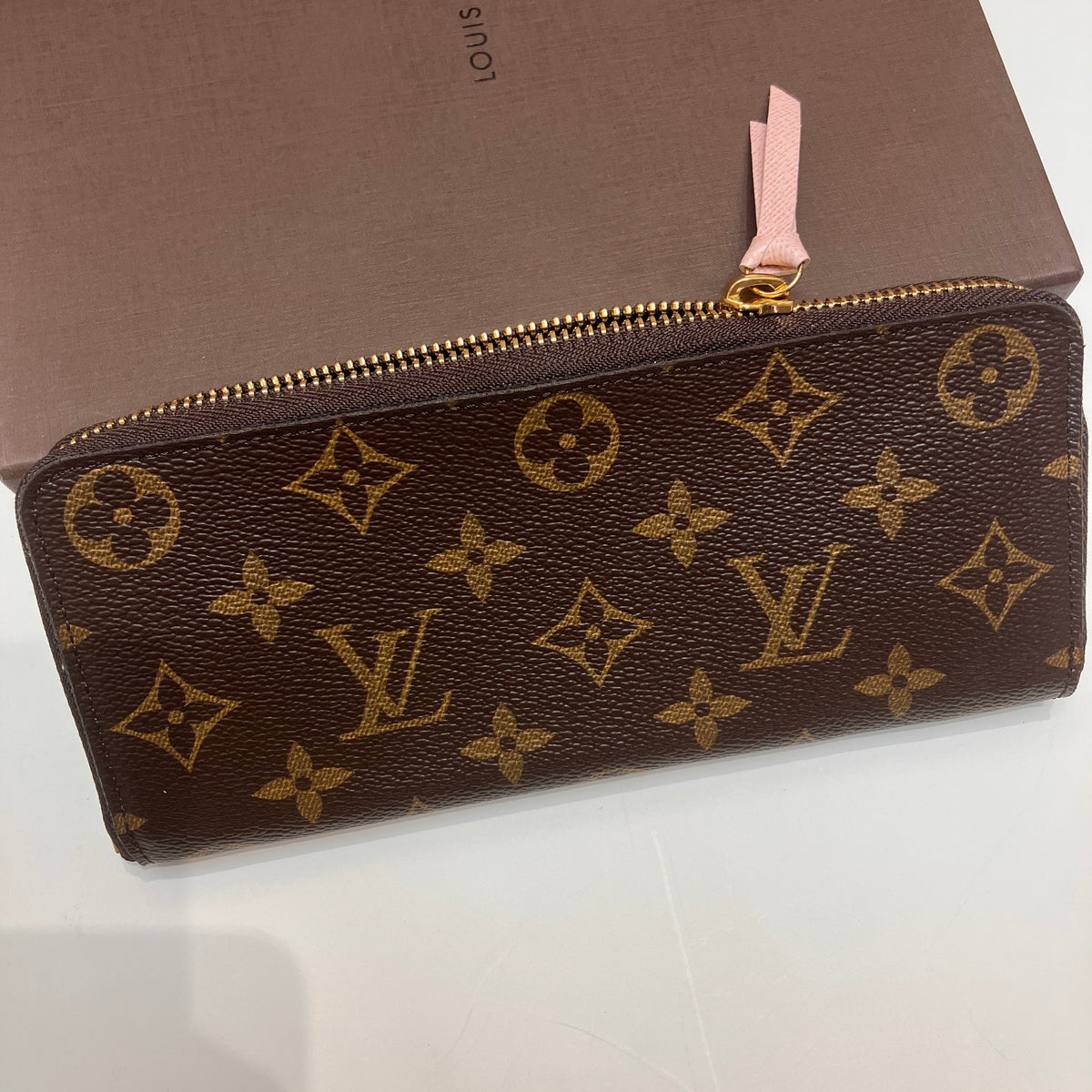 Louis Vuitton Clemence Monogram Zippy Long Wallet