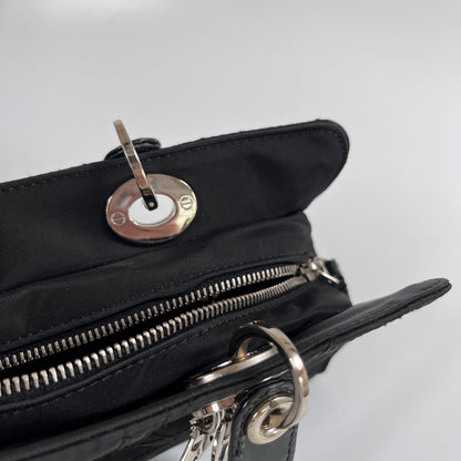 Christian Dior Lady Dior Vintage Nylon East West Mini Top Handle
