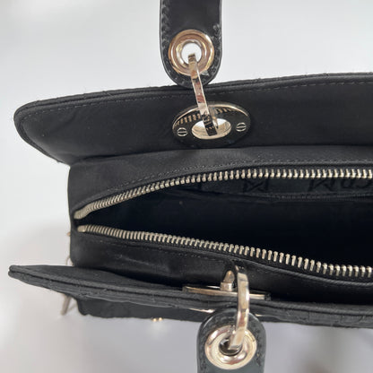 Christian Dior Lady Dior Vintage Nylon East West Mini Top Handle