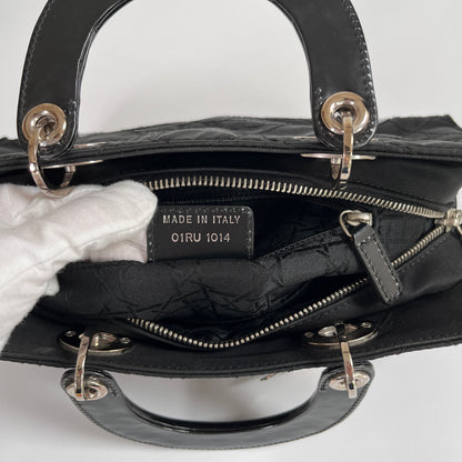 Christian Dior Lady Dior Vintage Nylon East West Mini Top Handle