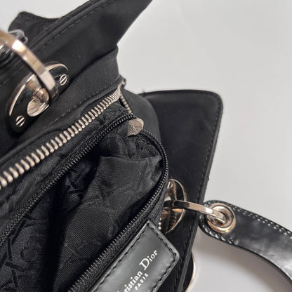 Christian Dior Lady Dior Vintage Nylon East West Mini Top Handle