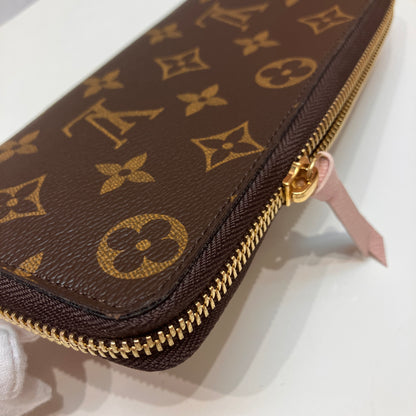 Louis Vuitton Clemence Monogram Zippy Long Wallet