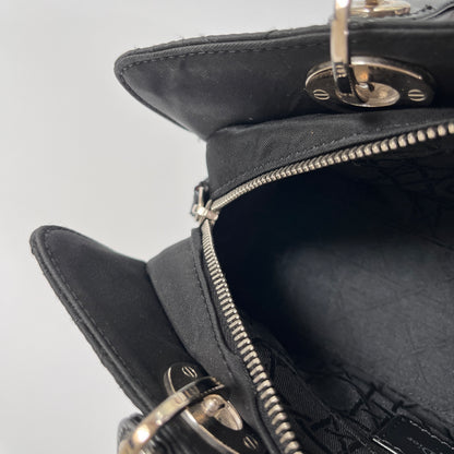 Christian Dior Lady Dior Vintage Nylon East West Mini Top Handle