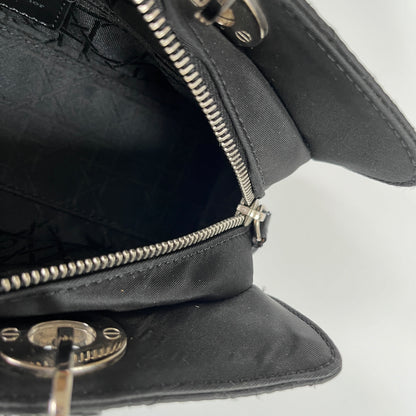 Christian Dior Lady Dior Vintage Nylon East West Mini Top Handle