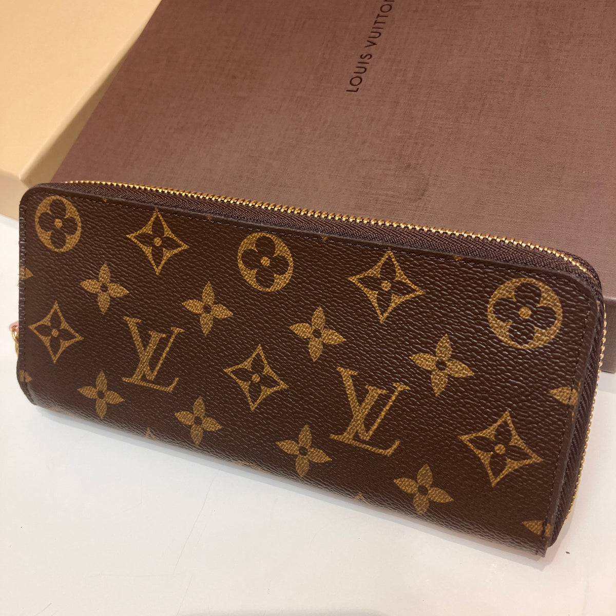 Louis Vuitton Clemence Monogram Zippy Long Wallet