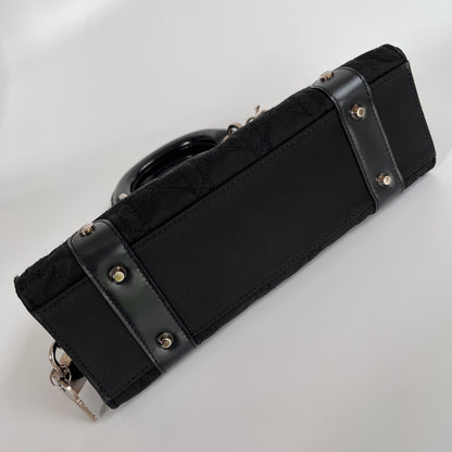 Christian Dior Lady Dior Vintage Nylon East West Mini Top Handle