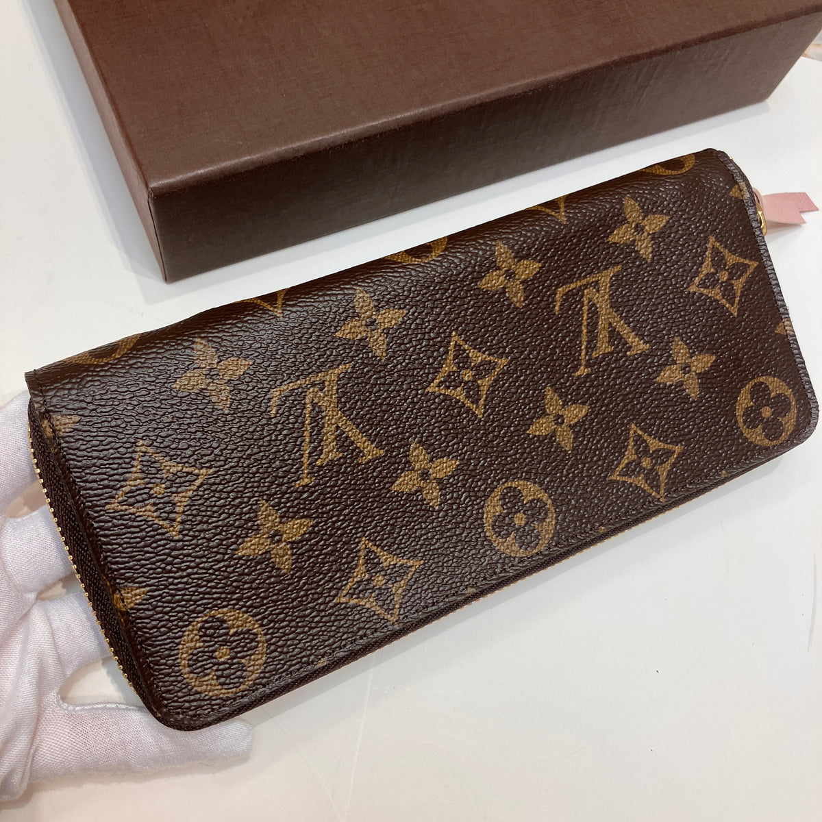 Louis Vuitton Clemence Monogram Zippy Long Wallet