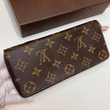 Louis Vuitton Clemence Monogram Zippy Long Wallet