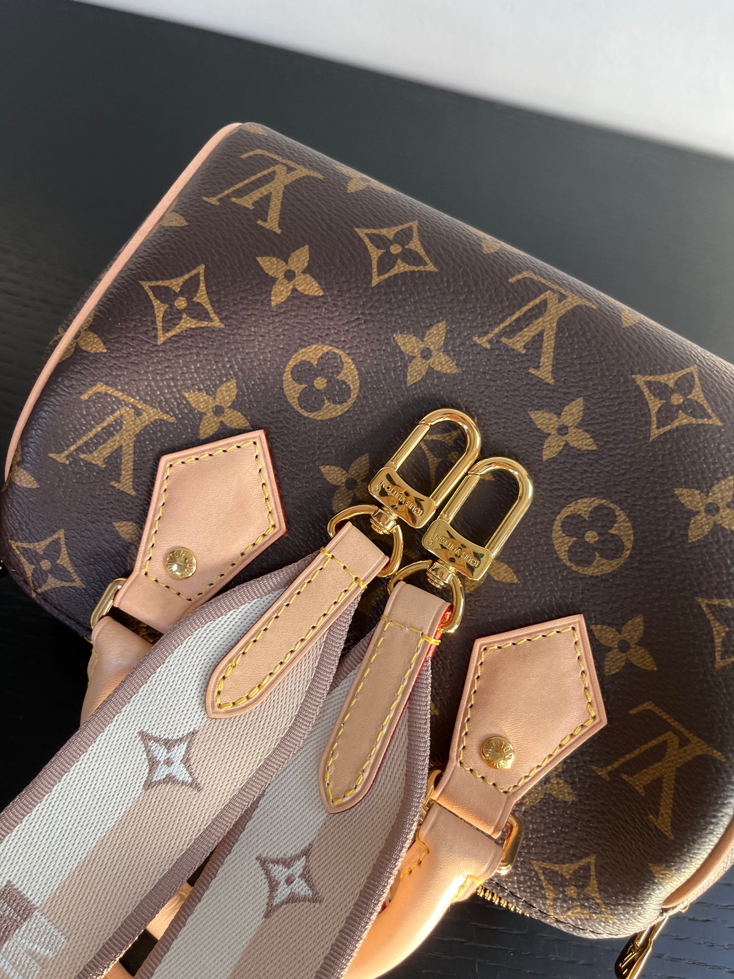 Louis Vuitton Speedy Bandoulière 20 Monogram NO LOCK & KEYS