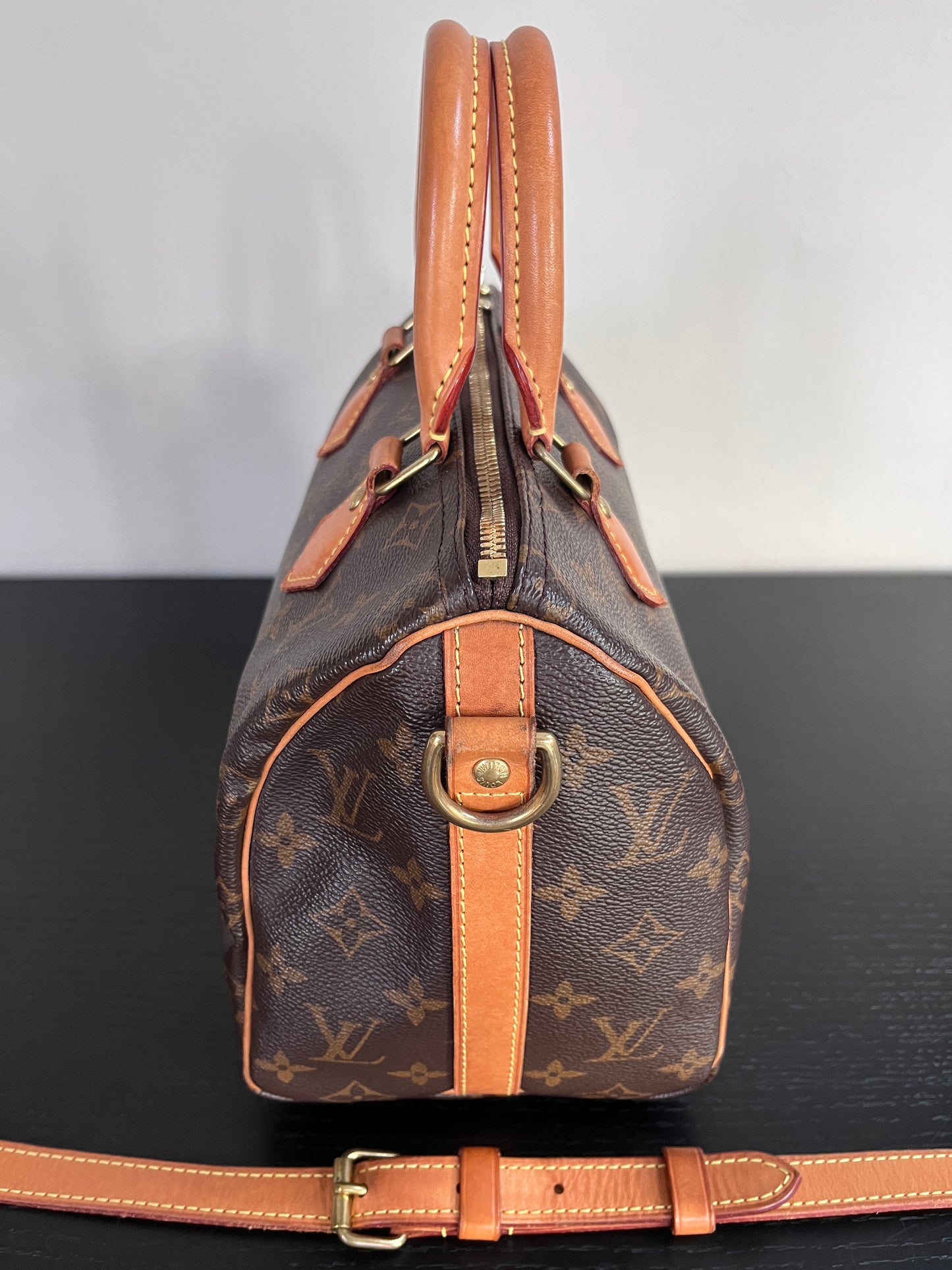 Louis Vuitton Speedy Bandoulière 25 Monogram Microchipped