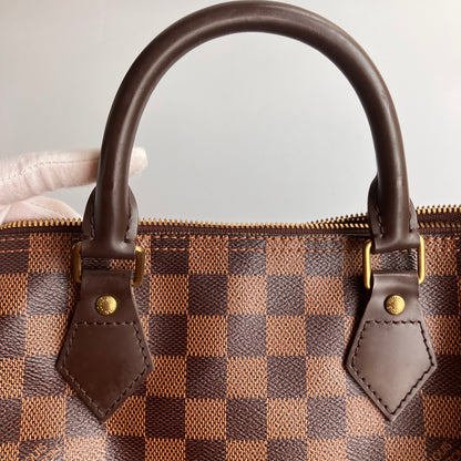 Louis Vuitton Speedy Bandouliere 30 Damier Ebene Crossbody Bag