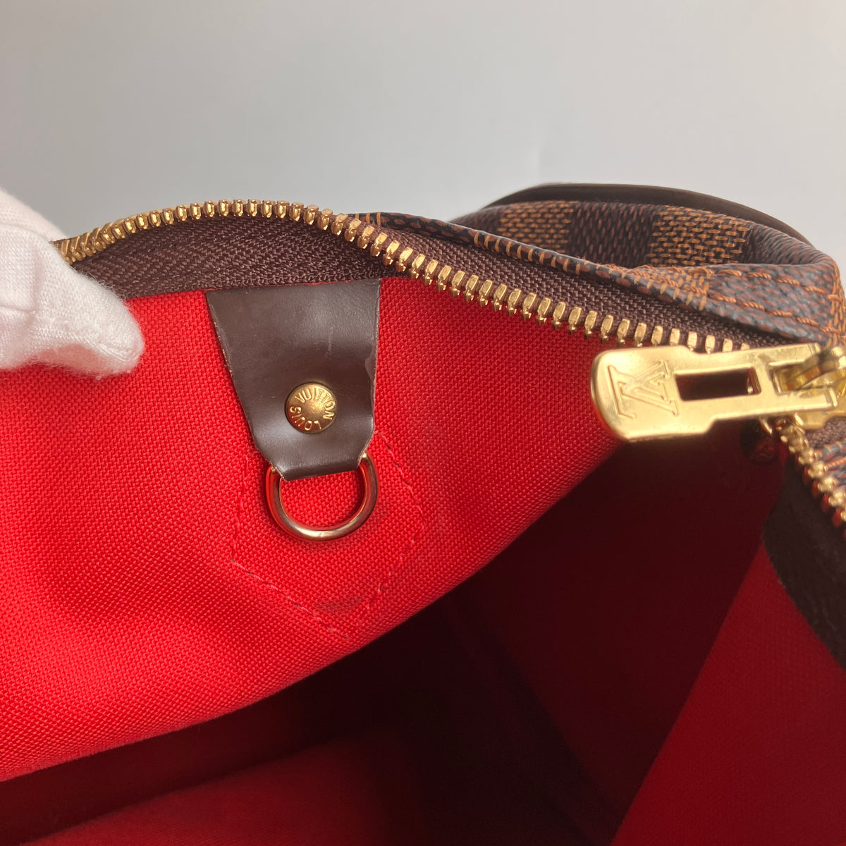 Louis Vuitton Speedy Bandouliere 30 Damier Ebene Crossbody Bag