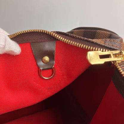 Louis Vuitton Speedy Bandouliere 30 Damier Ebene Crossbody Bag