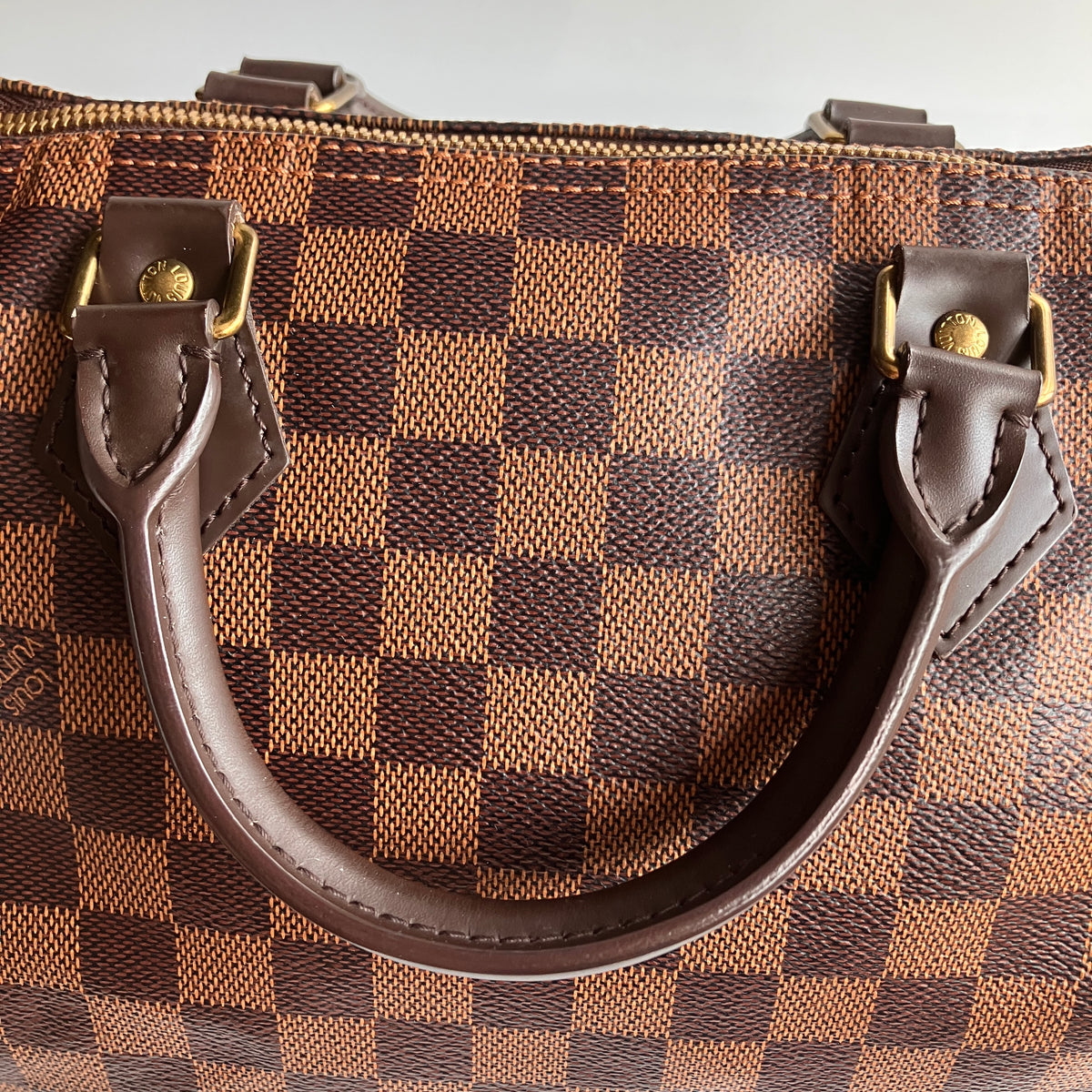 Louis Vuitton Speedy Bandouliere 30 Damier Ebene Crossbody Bag