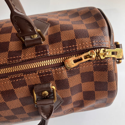 Louis Vuitton Speedy Bandouliere 30 Damier Ebene Crossbody Bag