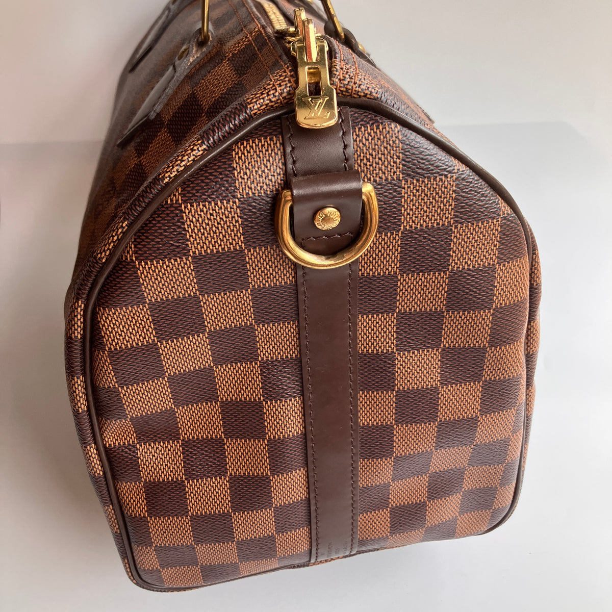 Louis Vuitton Speedy Bandouliere 30 Damier Ebene Crossbody Bag