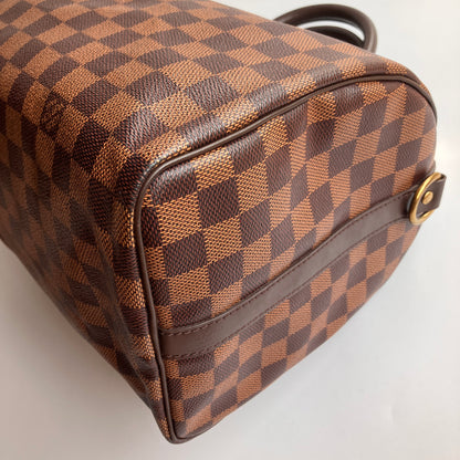 Louis Vuitton Speedy Bandouliere 30 Damier Ebene Crossbody Bag