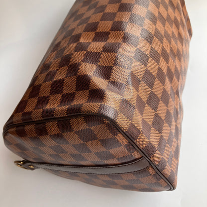 Louis Vuitton Speedy Bandouliere 30 Damier Ebene Crossbody Bag