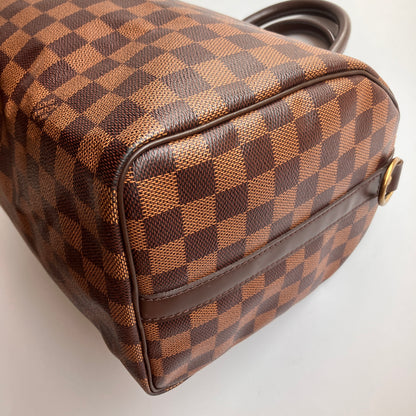 Louis Vuitton Speedy Bandouliere 30 Damier Ebene Crossbody Bag