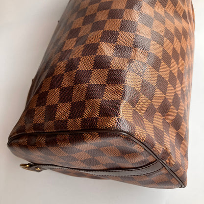 Louis Vuitton Speedy Bandouliere 30 Damier Ebene Crossbody Bag
